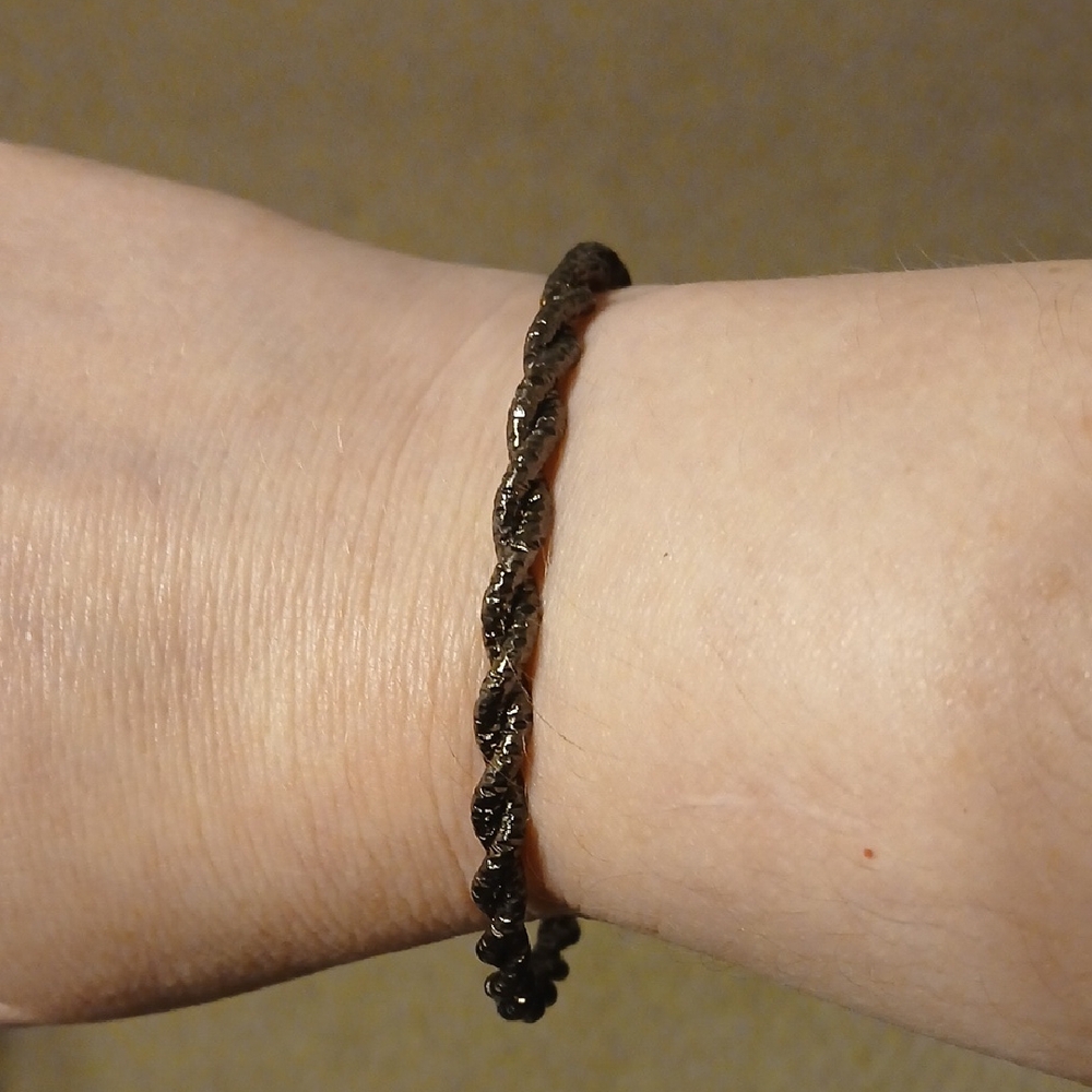 Gunmetal Twisted Bangle